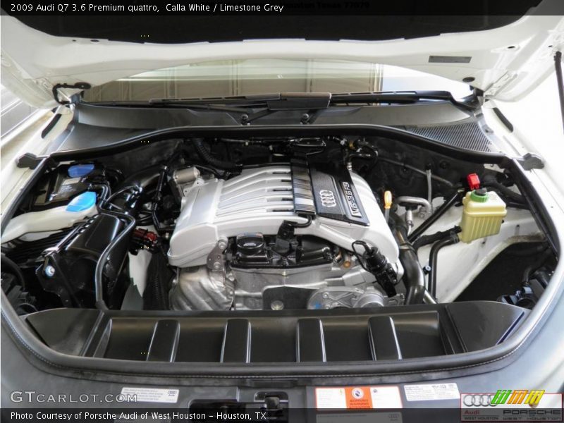 Calla White / Limestone Grey 2009 Audi Q7 3.6 Premium quattro