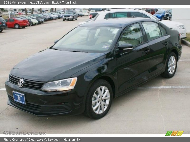 Black / Titan Black 2011 Volkswagen Jetta SE Sedan
