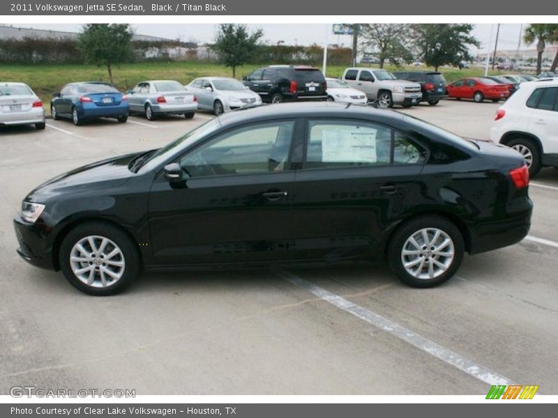 Black / Titan Black 2011 Volkswagen Jetta SE Sedan