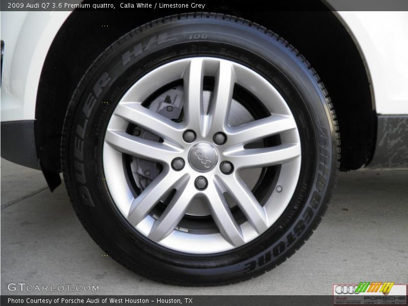 Calla White / Limestone Grey 2009 Audi Q7 3.6 Premium quattro