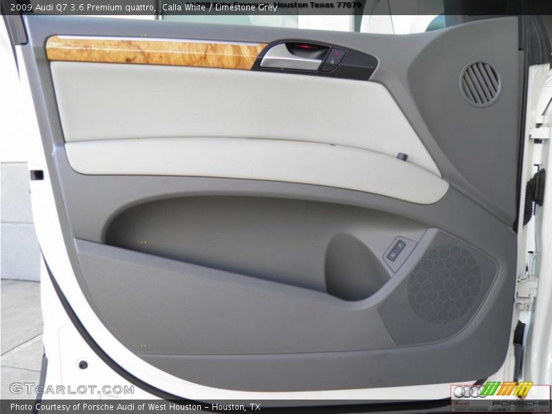 Calla White / Limestone Grey 2009 Audi Q7 3.6 Premium quattro