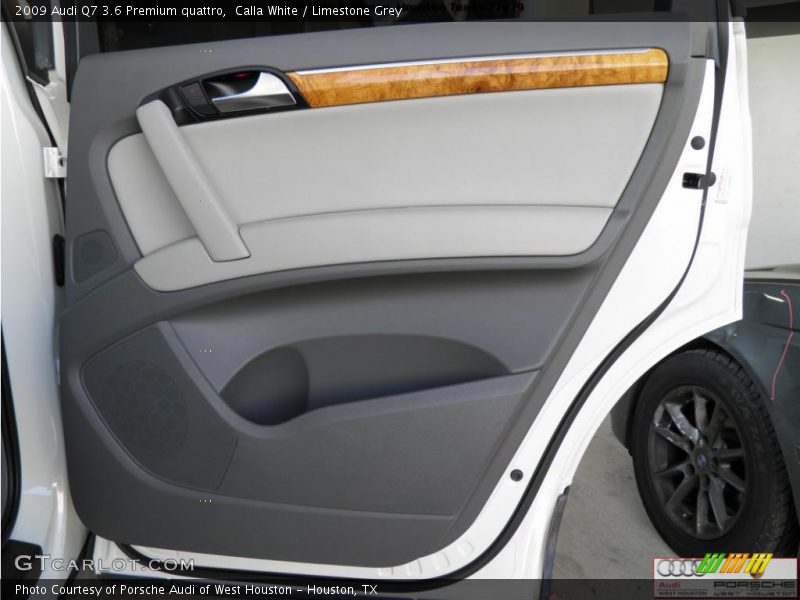 Calla White / Limestone Grey 2009 Audi Q7 3.6 Premium quattro