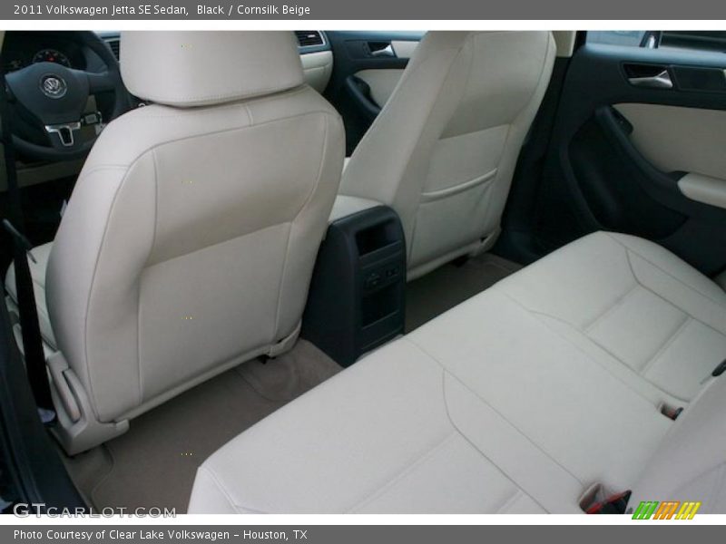 Black / Cornsilk Beige 2011 Volkswagen Jetta SE Sedan