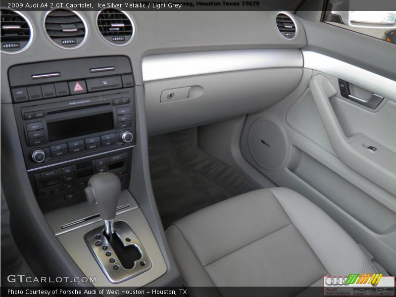 Ice Silver Metallic / Light Grey 2009 Audi A4 2.0T Cabriolet