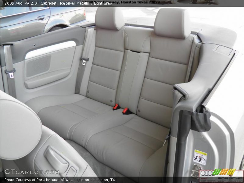 Ice Silver Metallic / Light Grey 2009 Audi A4 2.0T Cabriolet