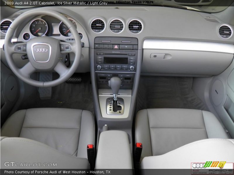 Ice Silver Metallic / Light Grey 2009 Audi A4 2.0T Cabriolet