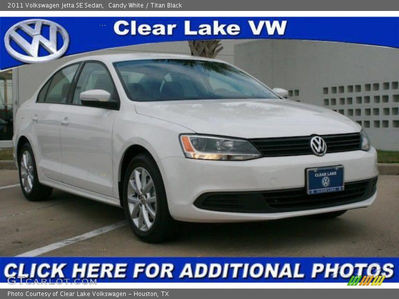 Candy White / Titan Black 2011 Volkswagen Jetta SE Sedan