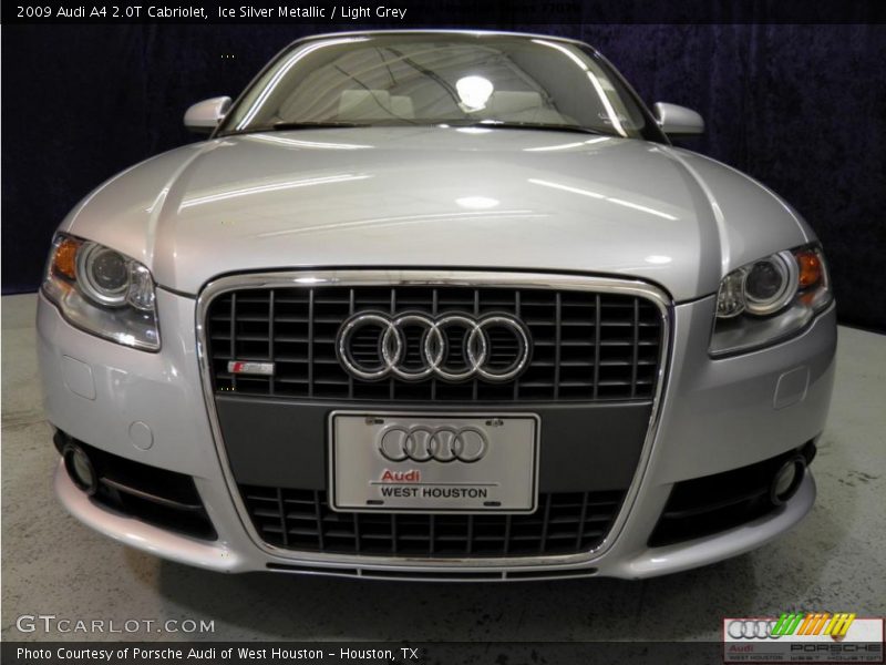 Ice Silver Metallic / Light Grey 2009 Audi A4 2.0T Cabriolet