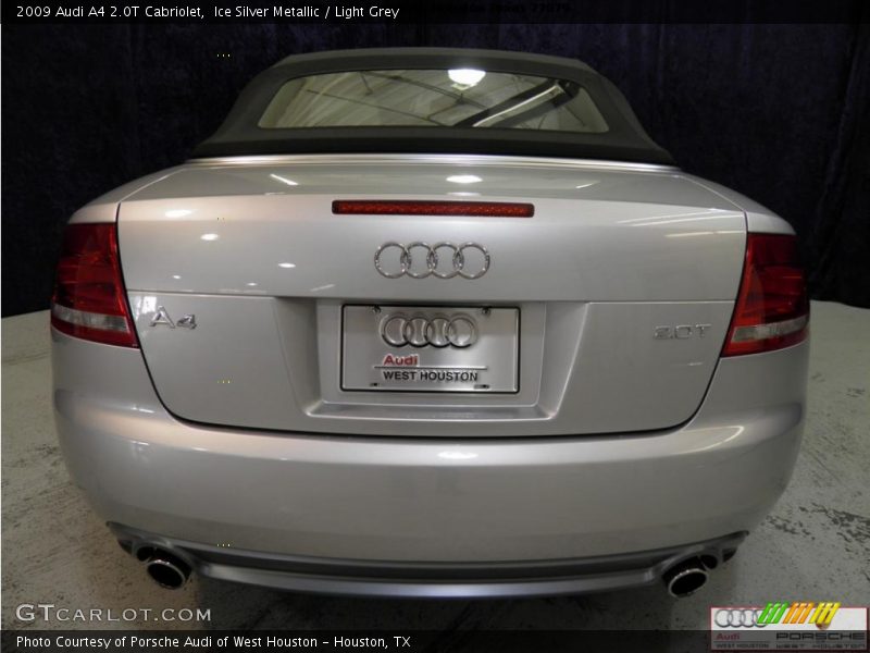 Ice Silver Metallic / Light Grey 2009 Audi A4 2.0T Cabriolet