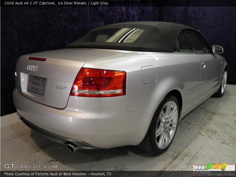 Ice Silver Metallic / Light Grey 2009 Audi A4 2.0T Cabriolet