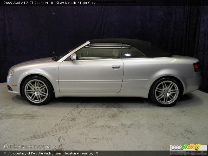 Ice Silver Metallic / Light Grey 2009 Audi A4 2.0T Cabriolet