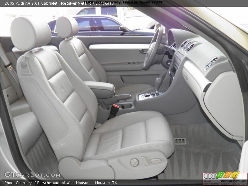 Ice Silver Metallic / Light Grey 2009 Audi A4 2.0T Cabriolet