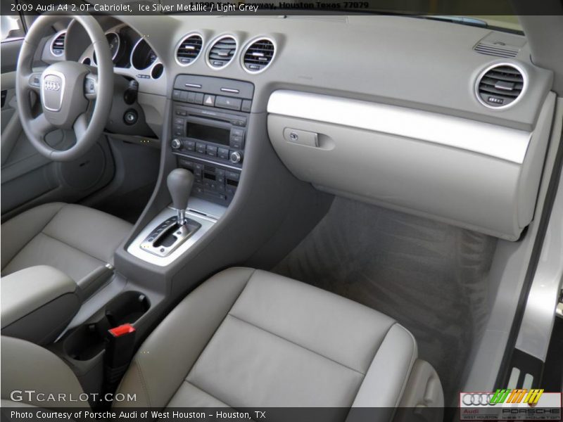 Ice Silver Metallic / Light Grey 2009 Audi A4 2.0T Cabriolet