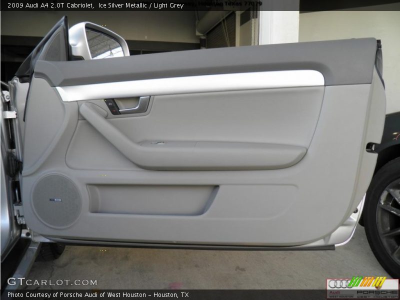 Ice Silver Metallic / Light Grey 2009 Audi A4 2.0T Cabriolet