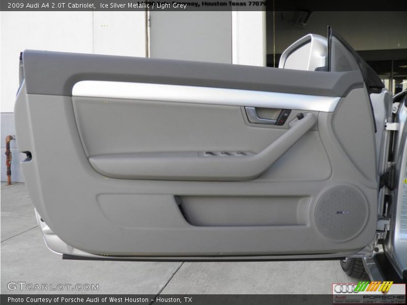 Ice Silver Metallic / Light Grey 2009 Audi A4 2.0T Cabriolet