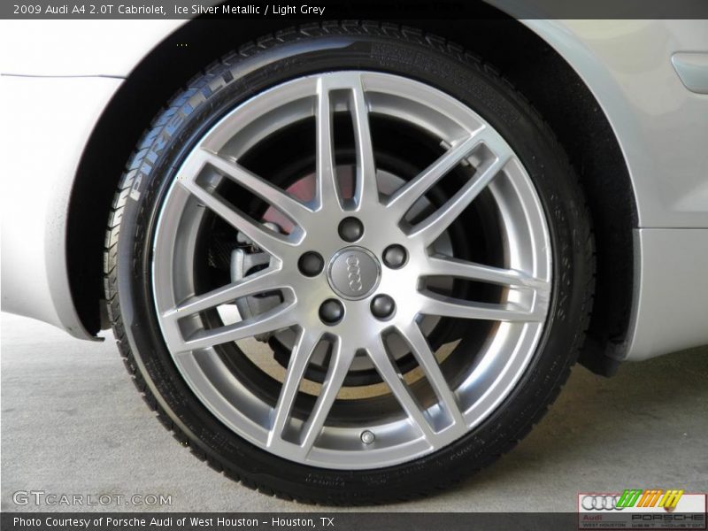 Ice Silver Metallic / Light Grey 2009 Audi A4 2.0T Cabriolet