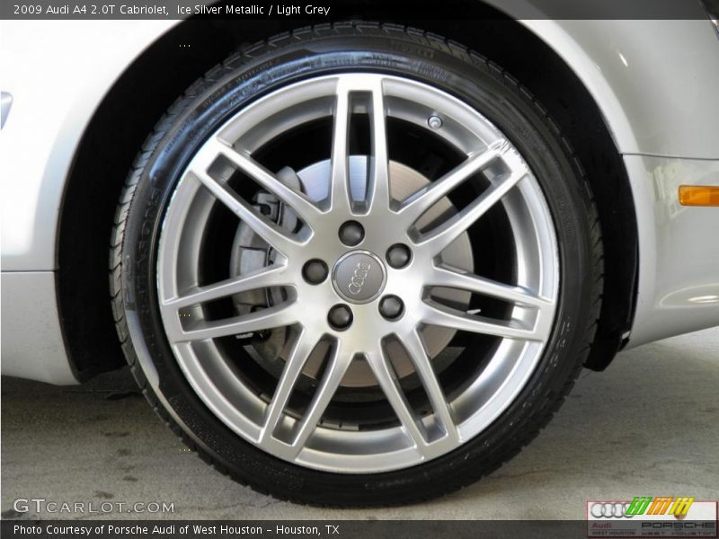 Ice Silver Metallic / Light Grey 2009 Audi A4 2.0T Cabriolet