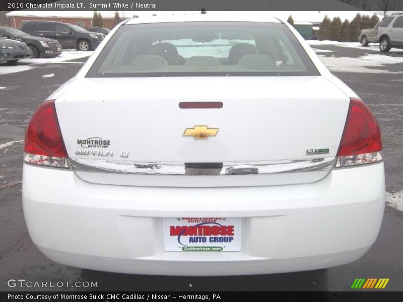 Summit White / Neutral 2010 Chevrolet Impala LT