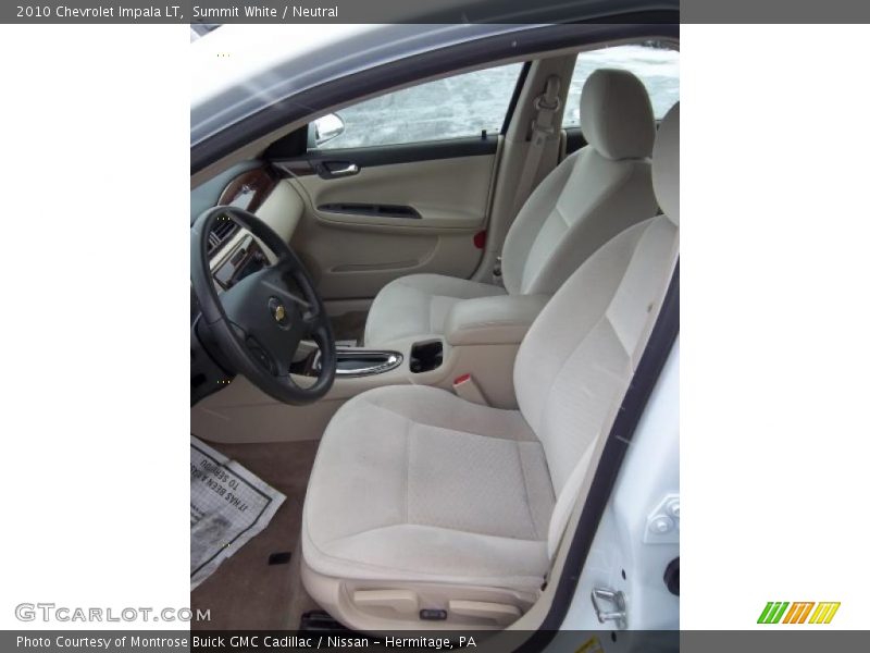 Summit White / Neutral 2010 Chevrolet Impala LT