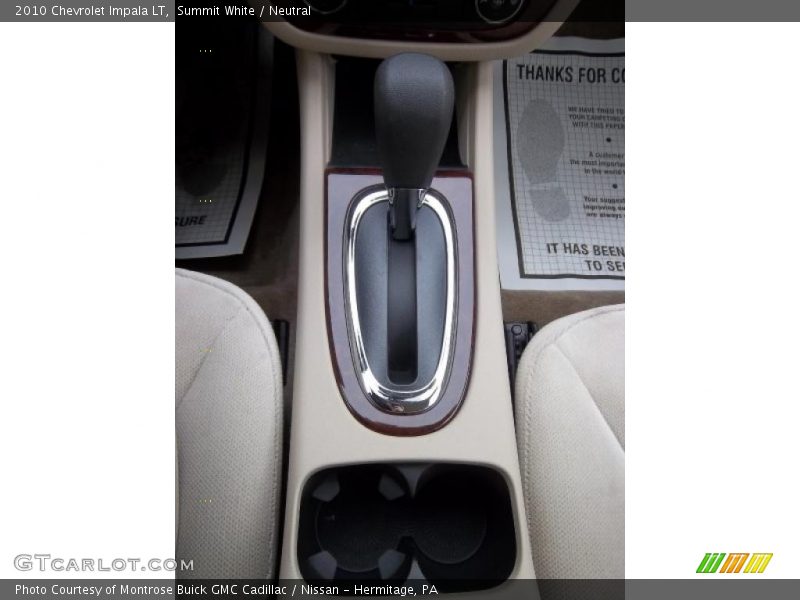 Summit White / Neutral 2010 Chevrolet Impala LT