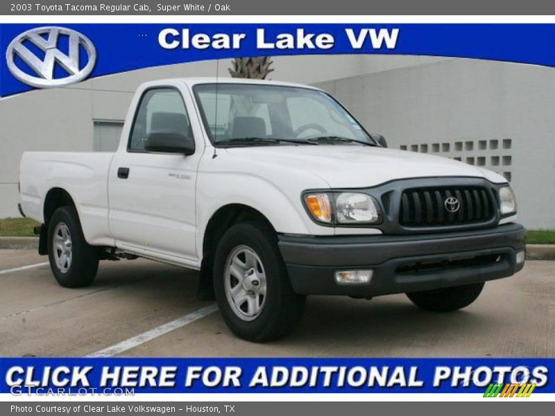 Super White / Oak 2003 Toyota Tacoma Regular Cab