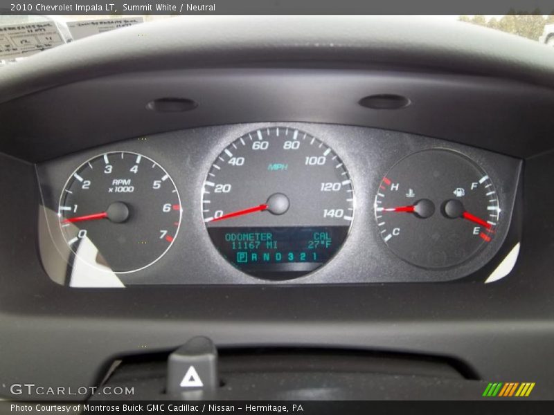 Summit White / Neutral 2010 Chevrolet Impala LT