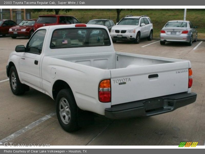 Super White / Oak 2003 Toyota Tacoma Regular Cab