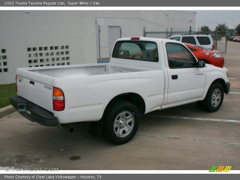 Super White / Oak 2003 Toyota Tacoma Regular Cab
