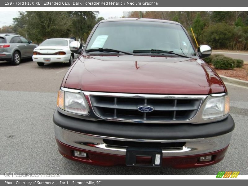 Dark Toreador Red Metallic / Medium Graphite 1997 Ford F150 XLT Extended Cab