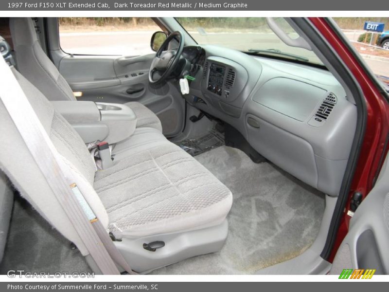 Dark Toreador Red Metallic / Medium Graphite 1997 Ford F150 XLT Extended Cab