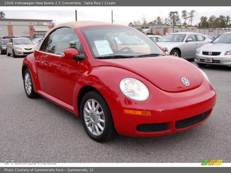 Front 3/4 View of 2006 New Beetle 2.5 Convertible