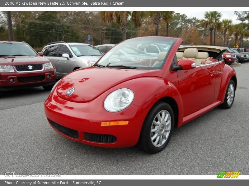 Salsa Red / Cream 2006 Volkswagen New Beetle 2.5 Convertible
