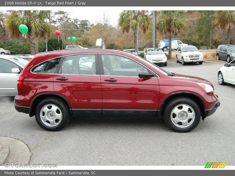 Tango Red Pearl / Gray 2008 Honda CR-V LX