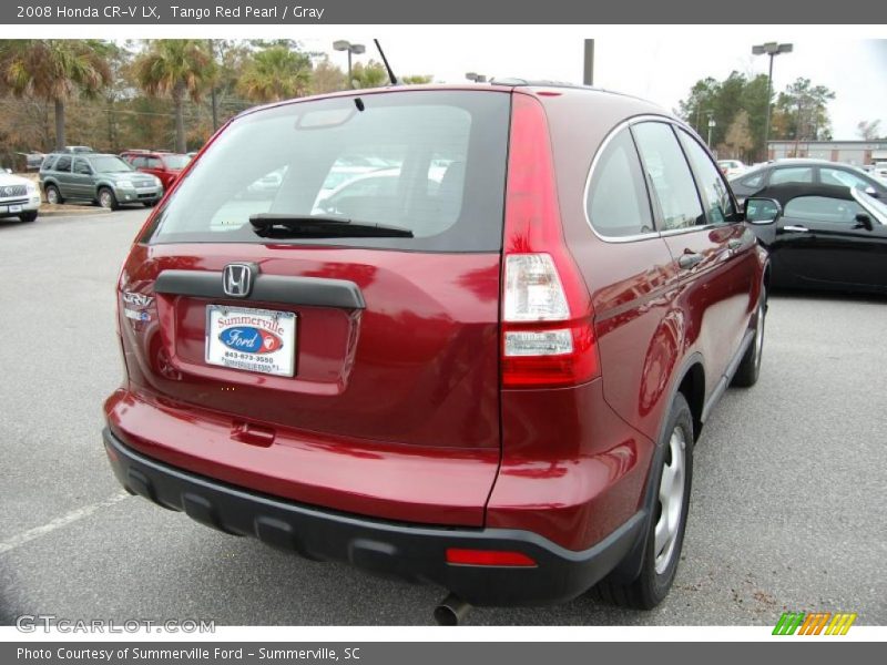 Tango Red Pearl / Gray 2008 Honda CR-V LX