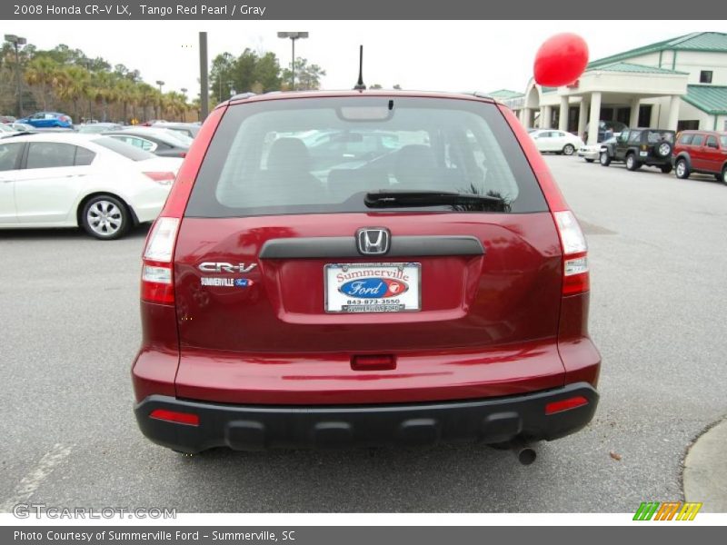 Tango Red Pearl / Gray 2008 Honda CR-V LX