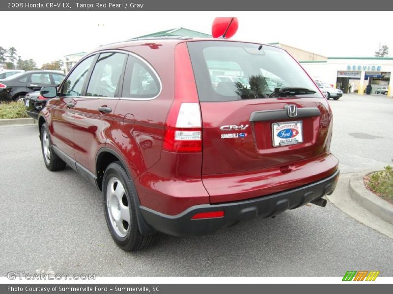 Tango Red Pearl / Gray 2008 Honda CR-V LX