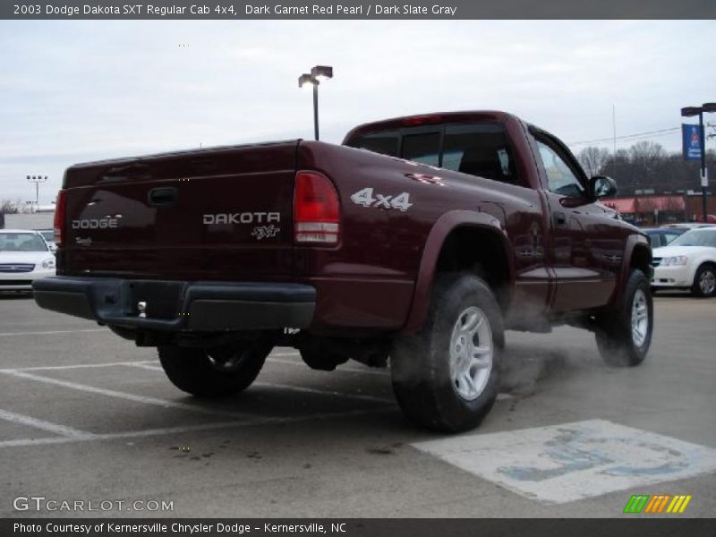 Dark Garnet Red Pearl / Dark Slate Gray 2003 Dodge Dakota SXT Regular Cab 4x4