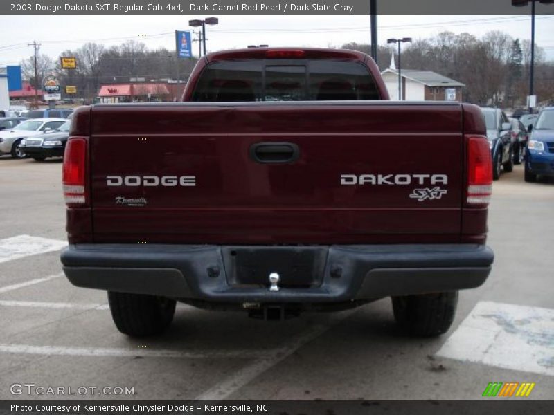 Dark Garnet Red Pearl / Dark Slate Gray 2003 Dodge Dakota SXT Regular Cab 4x4