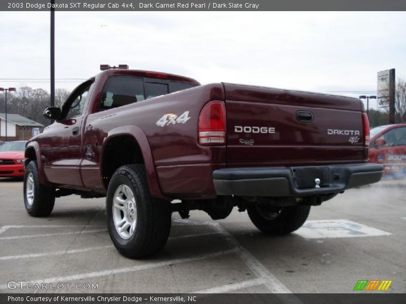 Dark Garnet Red Pearl / Dark Slate Gray 2003 Dodge Dakota SXT Regular Cab 4x4