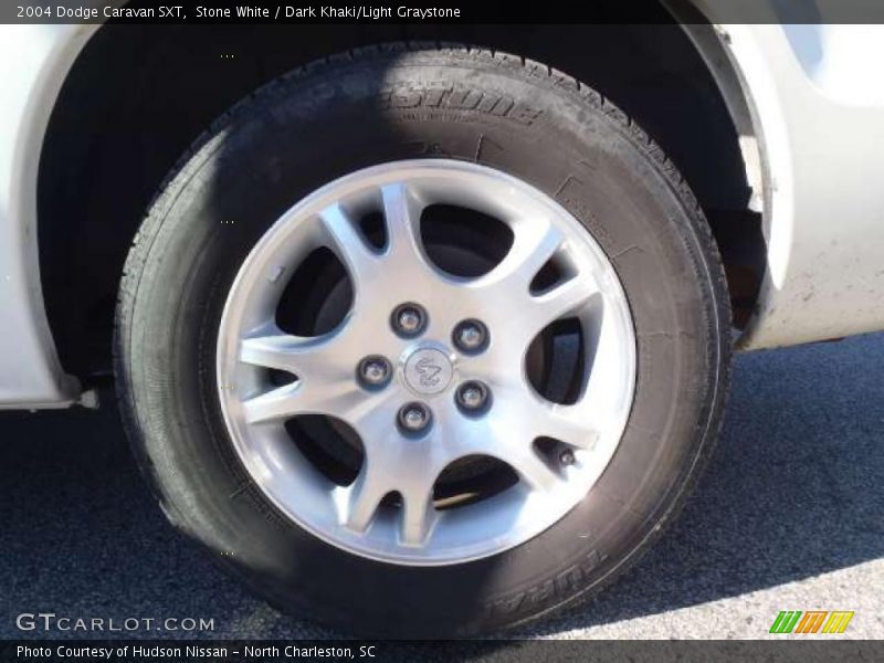 Stone White / Dark Khaki/Light Graystone 2004 Dodge Caravan SXT