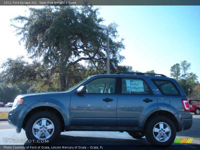 Steel Blue Metallic / Stone 2011 Ford Escape XLS
