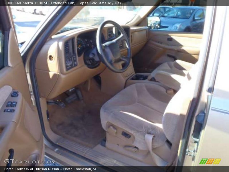 Topaz Gold Metallic / Oak 2000 GMC Sierra 1500 SLE Extended Cab