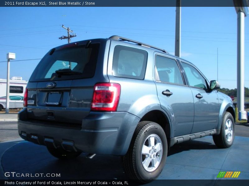 Steel Blue Metallic / Stone 2011 Ford Escape XLS