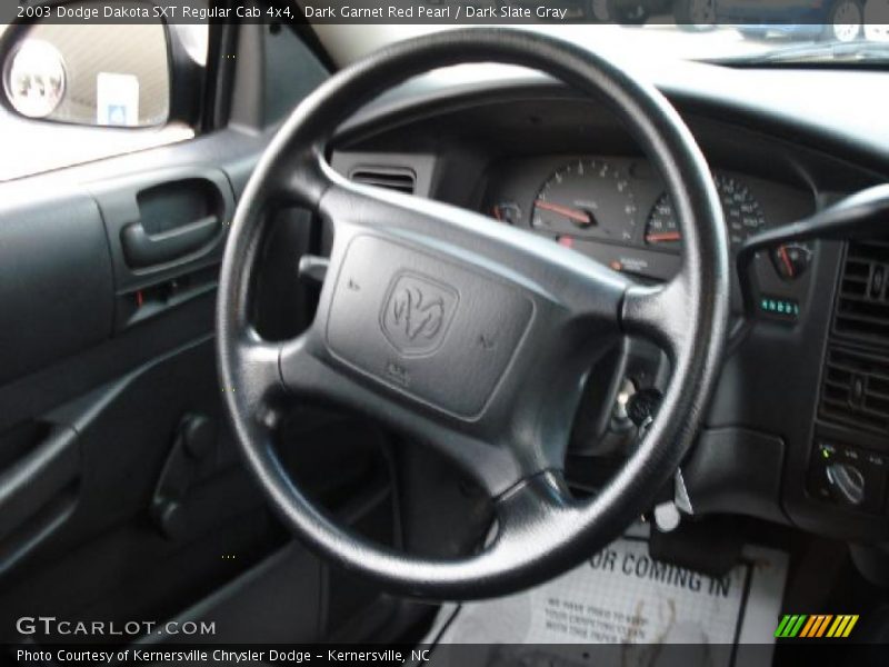 Dark Garnet Red Pearl / Dark Slate Gray 2003 Dodge Dakota SXT Regular Cab 4x4