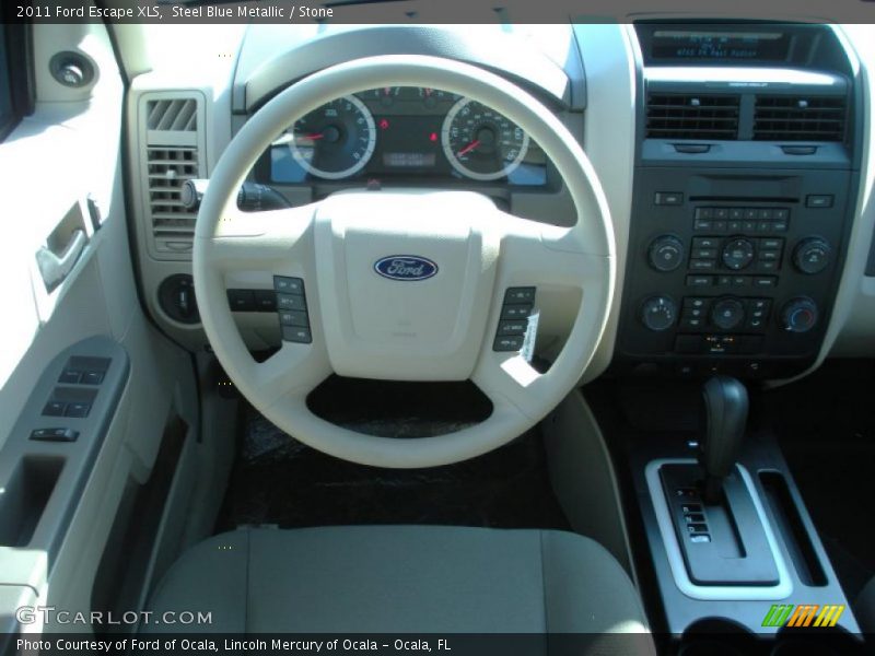 Steel Blue Metallic / Stone 2011 Ford Escape XLS