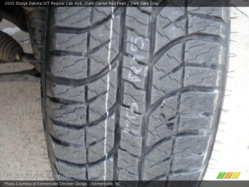 Dark Garnet Red Pearl / Dark Slate Gray 2003 Dodge Dakota SXT Regular Cab 4x4