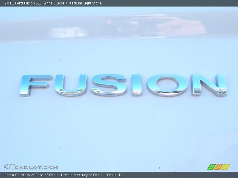 White Suede / Medium Light Stone 2011 Ford Fusion SE