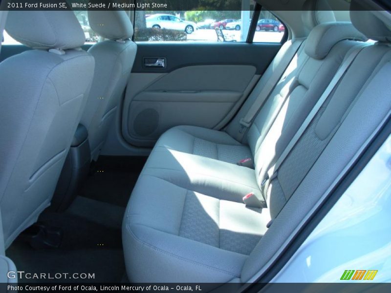 White Suede / Medium Light Stone 2011 Ford Fusion SE