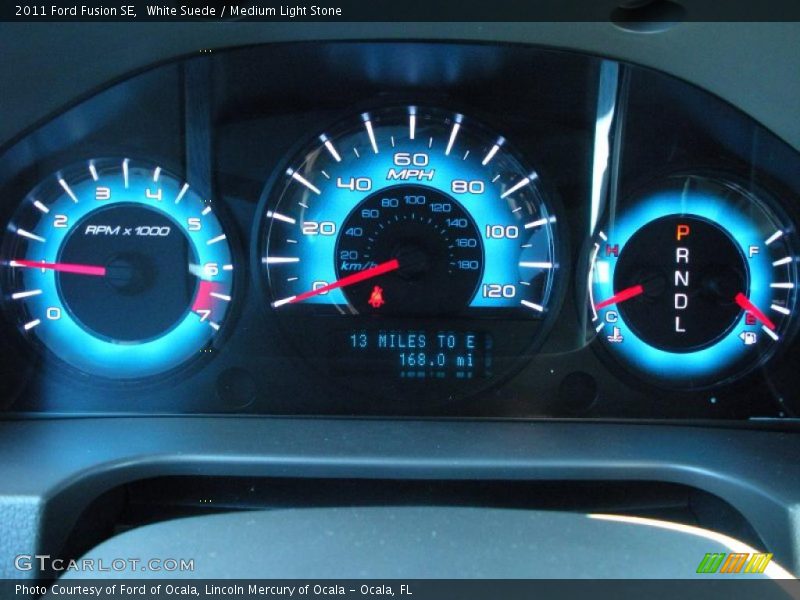 White Suede / Medium Light Stone 2011 Ford Fusion SE