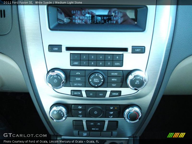White Suede / Medium Light Stone 2011 Ford Fusion SE